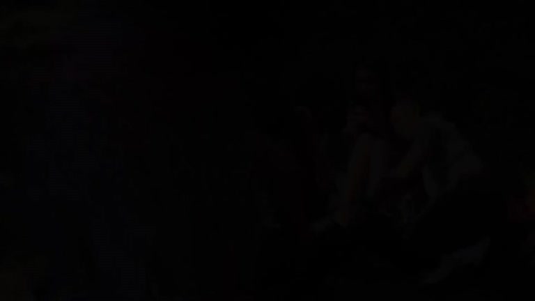 Party in the woods over sexy sex