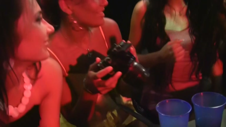 Seven beauties hard drilled a stripper at a party
