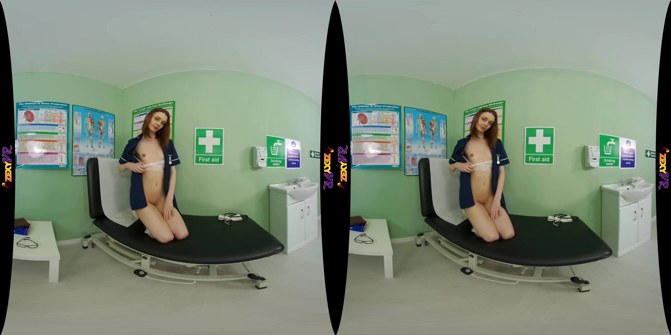 Back To Health - Hot Redhead Solo Vr Striptease