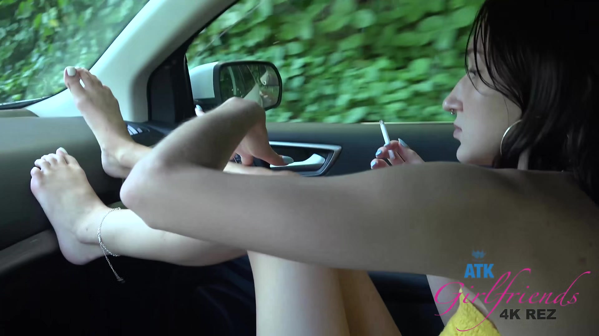Carmen Rides A Huge Cock In The Car