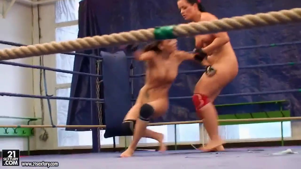 Watch lesbian wrestling between two cuties