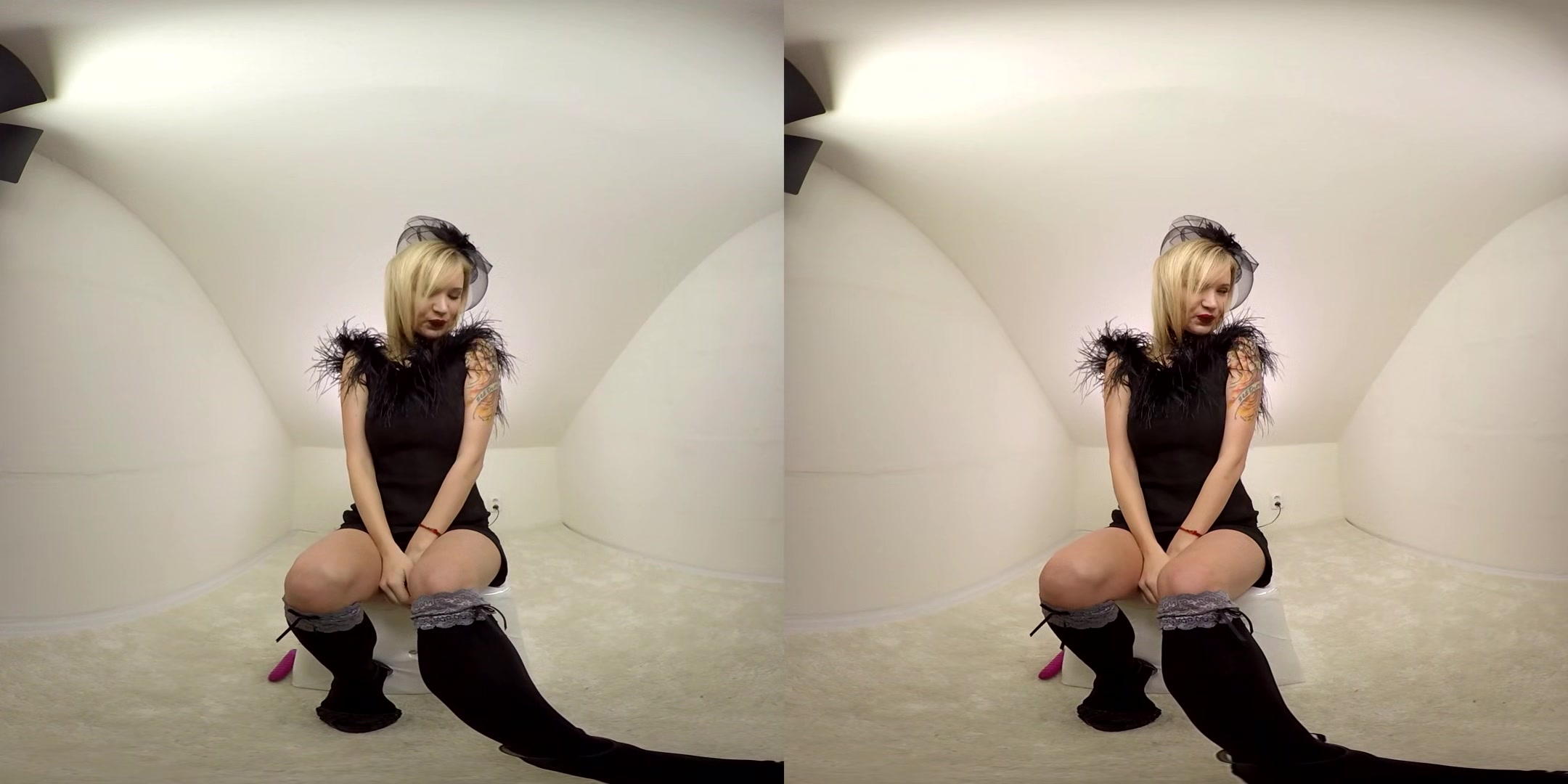 Petite Blonde Toying Her Trimmed Twat - Blonde Solo Model Fingers