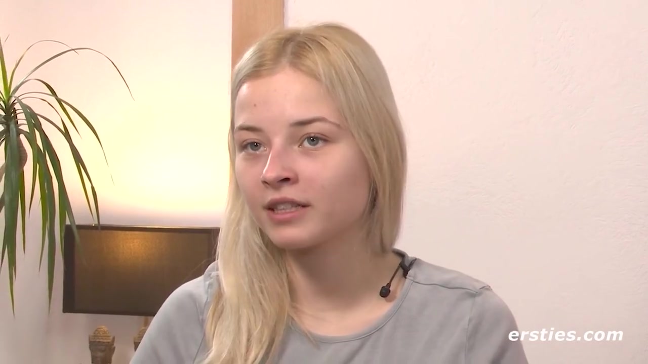 Hot Blonde From Ukraine Fingers Her Shaved Pussy