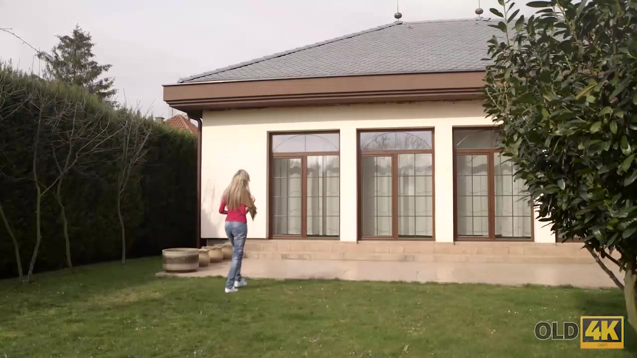 OLD4K. Blonde-haired teen 18+ experiences amazing sex with old lover