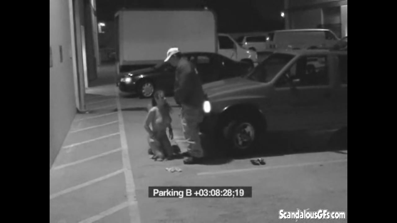 Security Blowjob by Hot Babe Caught on CCTV