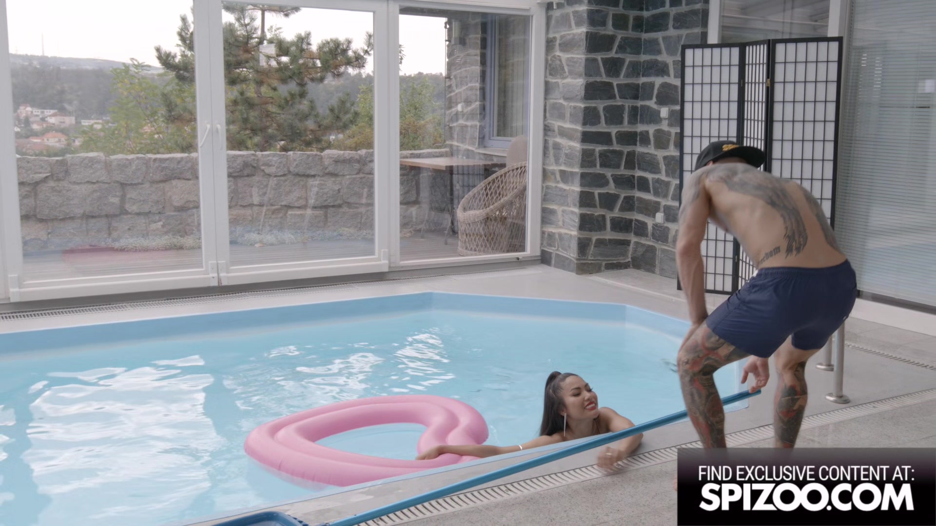 Horny Sex Kitten Polly Pons Gets Dirty With The Pool Boy