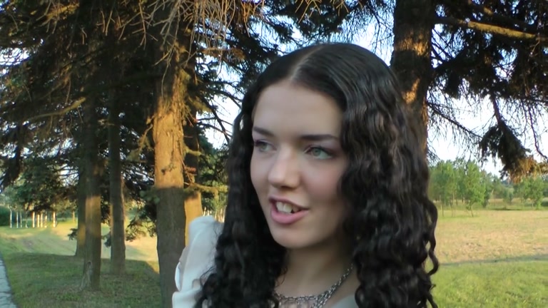 Outdoor fuck with girl in pantyhose