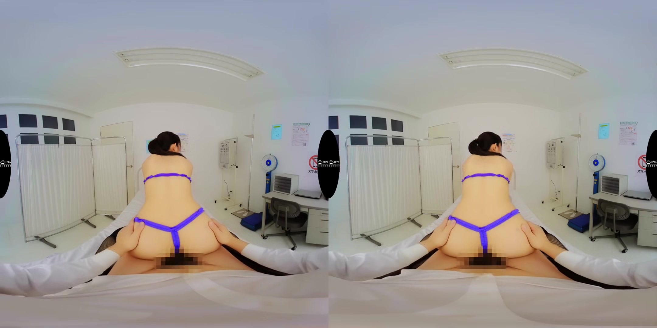 Instant-Fucking Nymphoniac Slut Doctor!; Sexy Japanese Doctor in Purple Lingerie