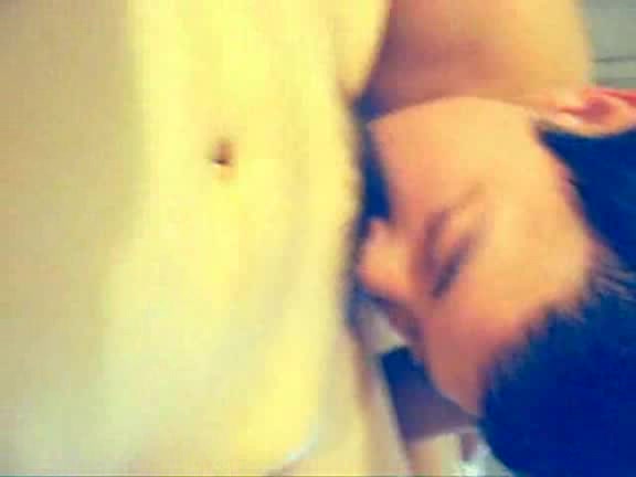Sensual Asian couple filmed sweet lovemaking in the morning