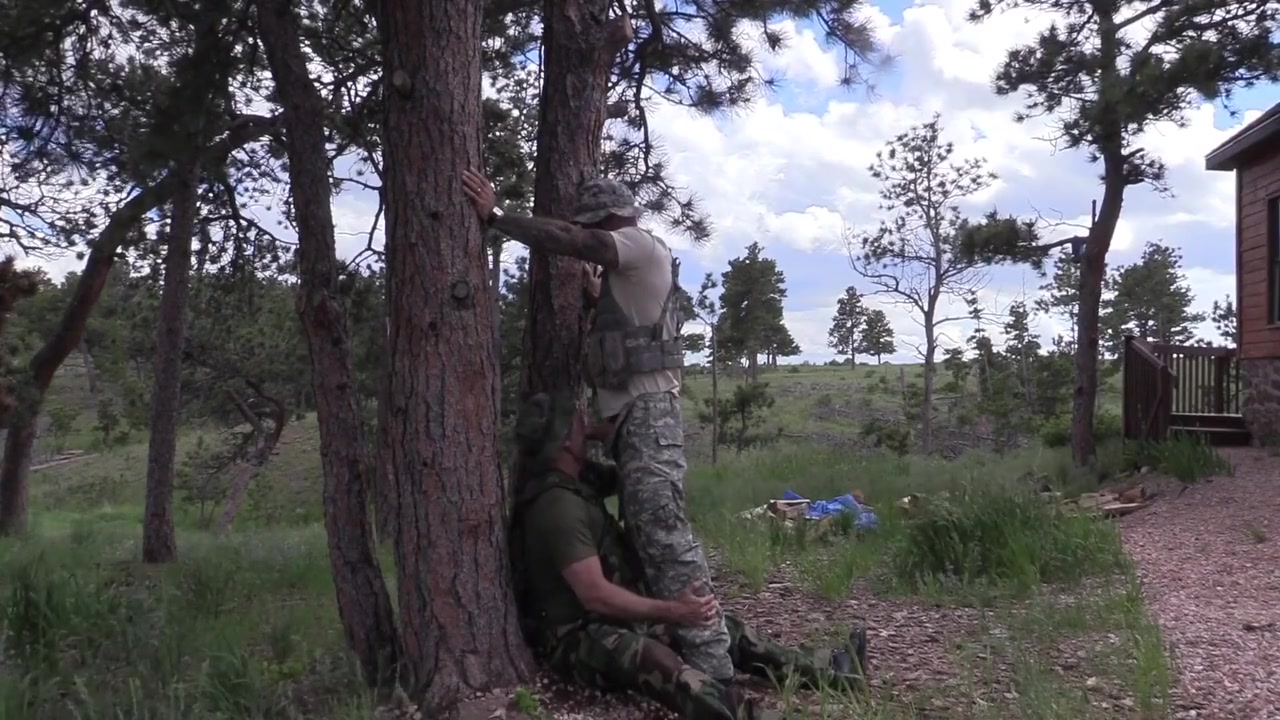 Military Hook-up In The Woods! - Jason Collins