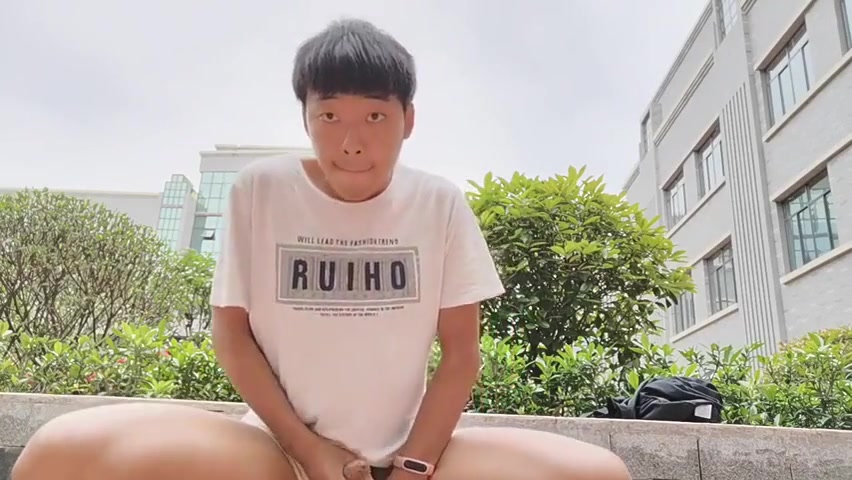 abx 1 103 - Young Asian Boy Plays Cock In Public And Comes In His Hand