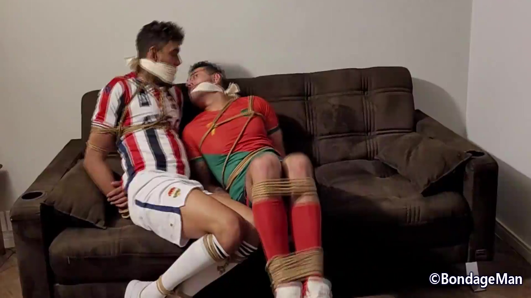 Leicy Sposito - Leicy And Zayan Soccer Players Bound And Gagged Together Preview 10 Min