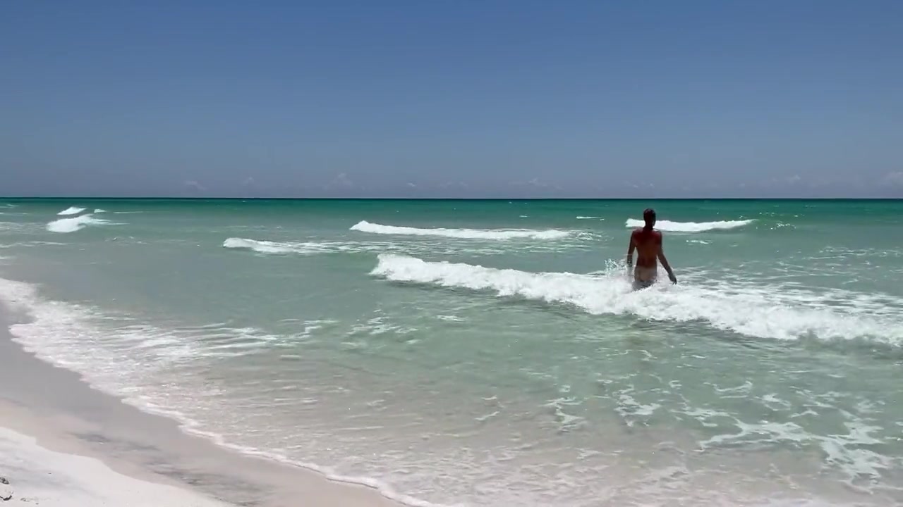 Refreshing Beach Skinny Dip