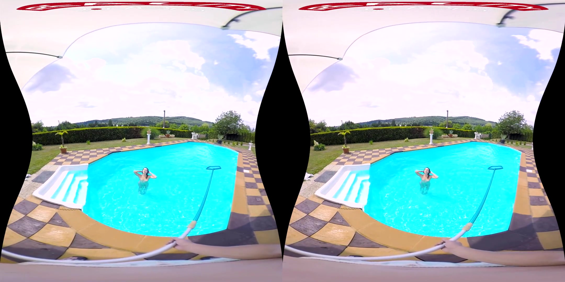 Seducing The Poolboy - POV; Flawless teen 18+ Hardcore Outdoor Sex