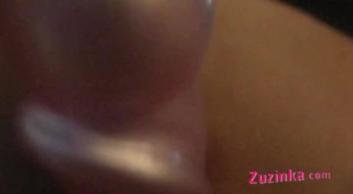 Zuzinka shows her pussy on the stairs