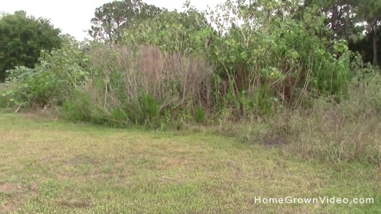 Big tit blonde amateur jerks off a cock outdoors