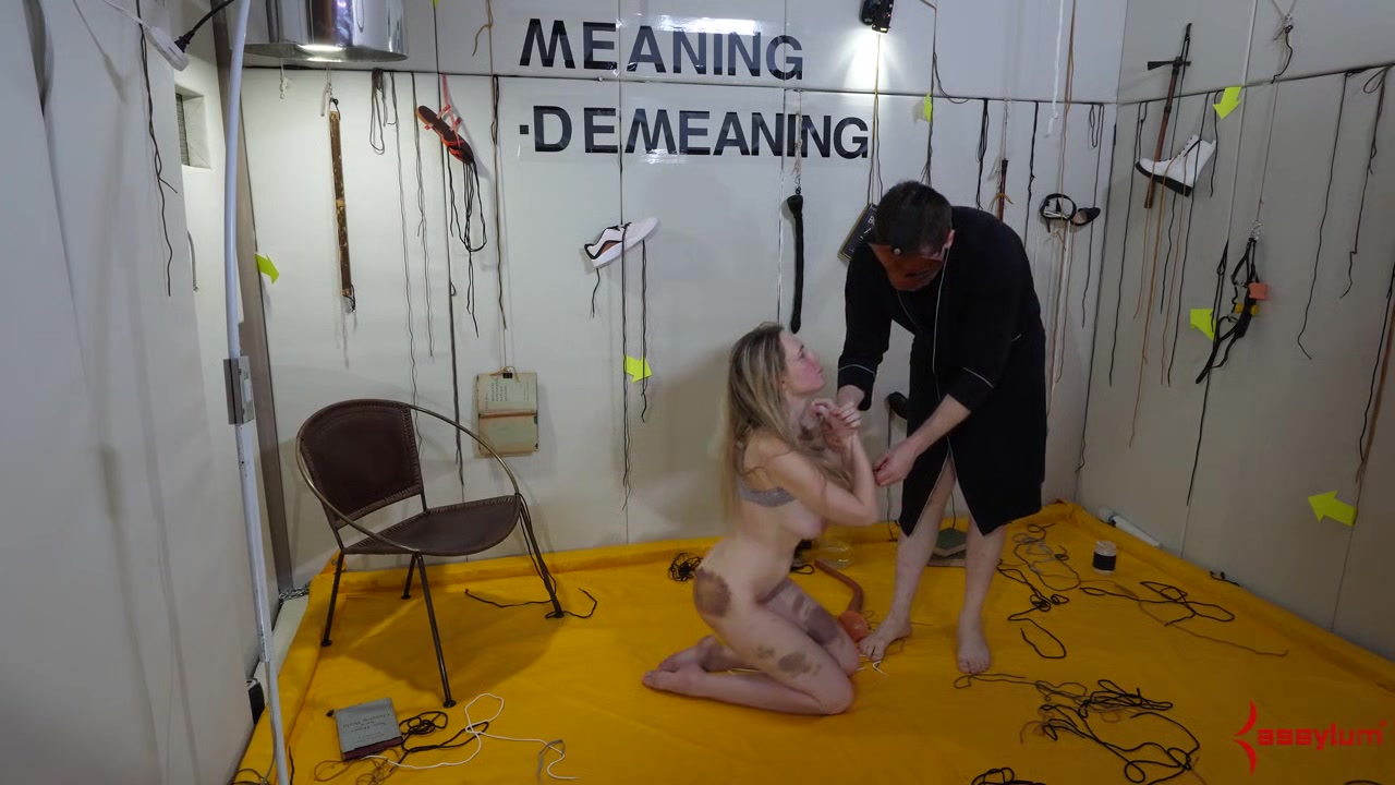 Ass fucked BDSM babe in anal domination