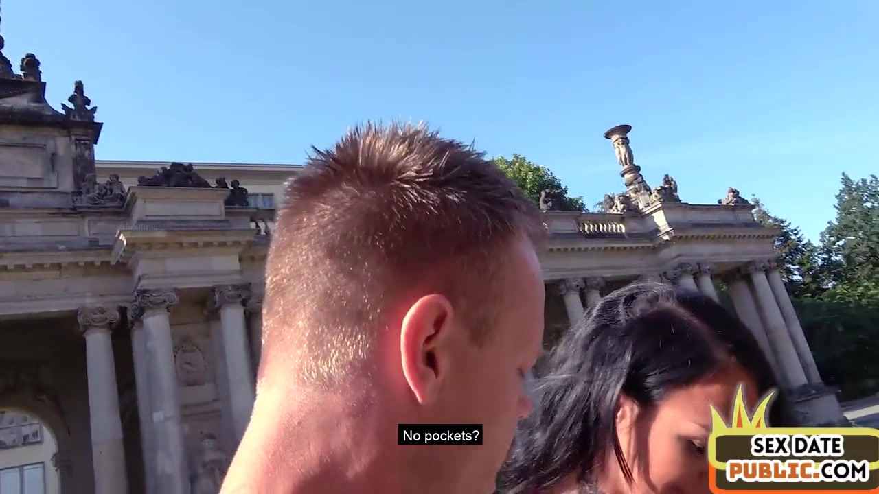 POV public fucked German bomb enjoys outdoor amateur sex