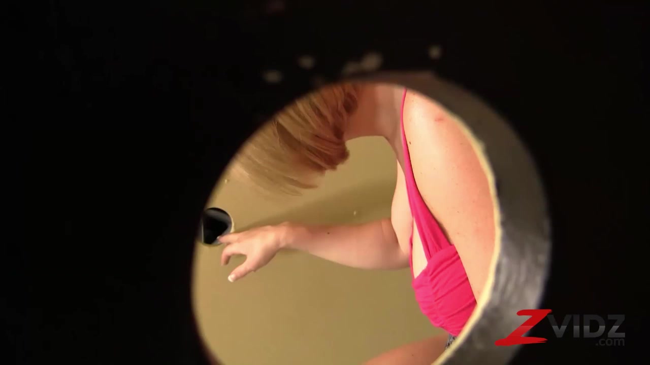 Big Boobed Krissy Lynn Gives An Interracial Glory Hole Blowjob