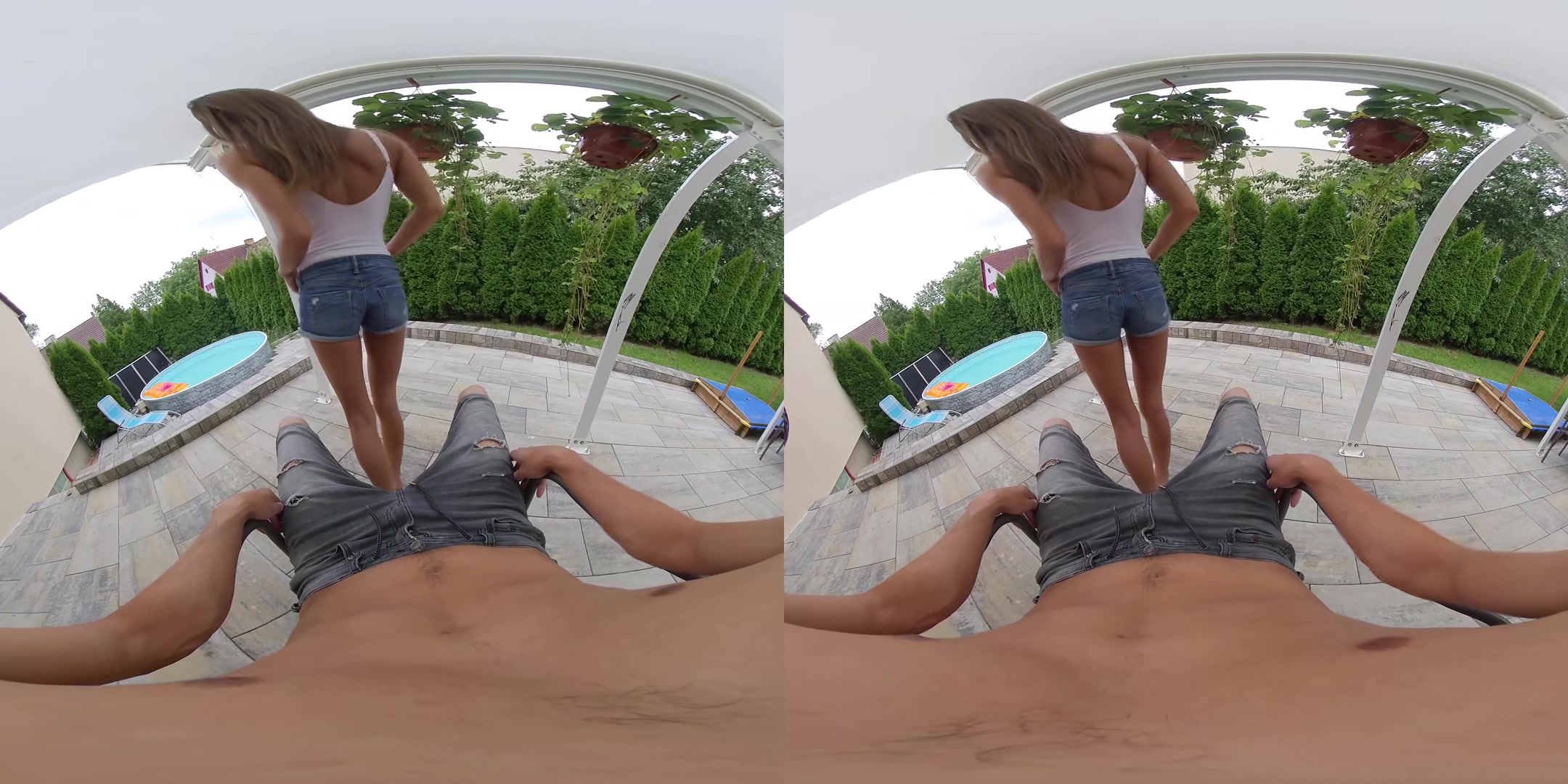 Sarah Kay Blowjob On The Terrace - PS-Porn