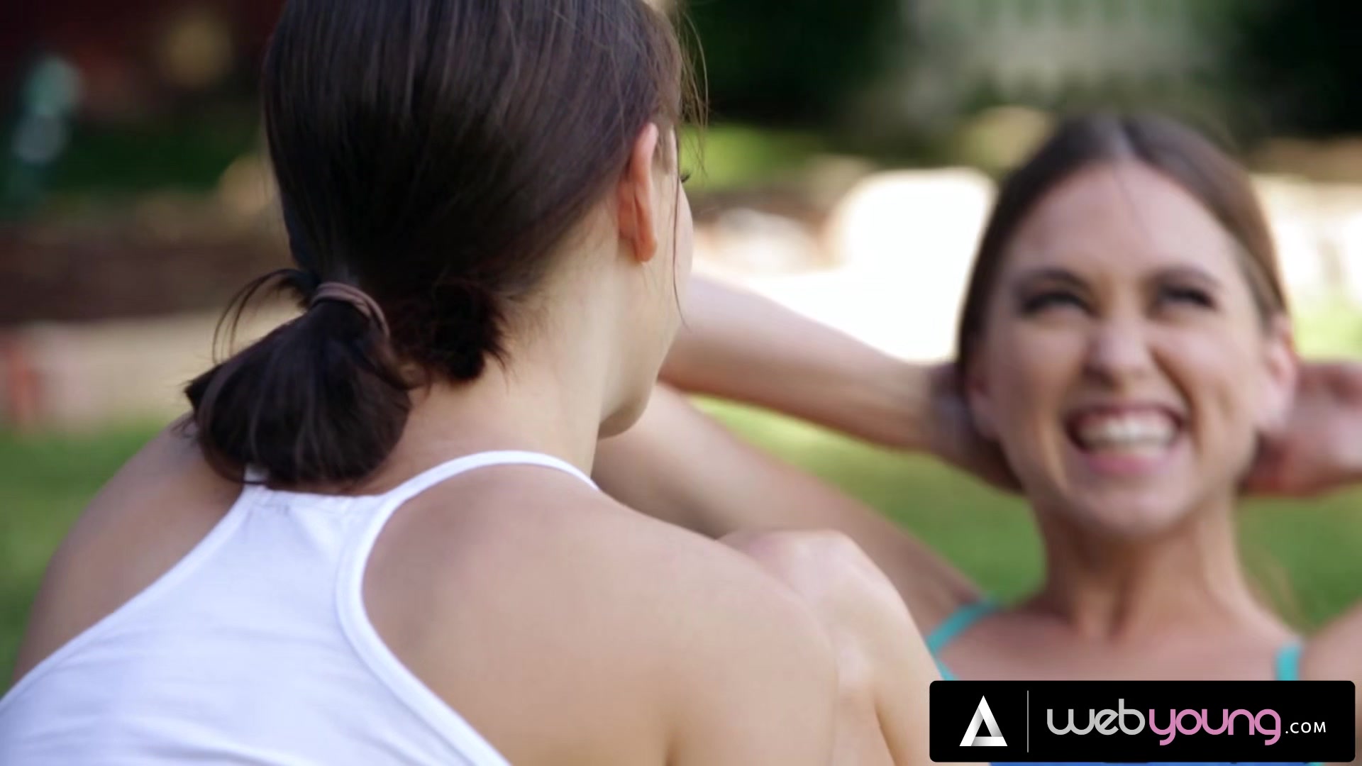 Gorgeous Best Friends Lana Rhoades And Riley Reid Have A Steamy Yoga Seance Outside
