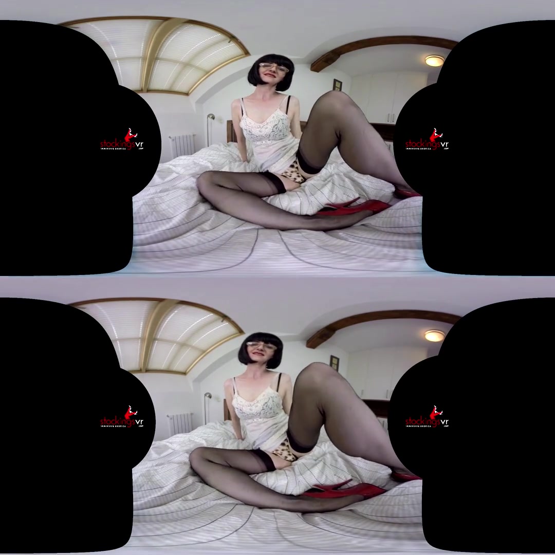 Naughty Julia in Teacher's Sexy Striptease - FFStockings