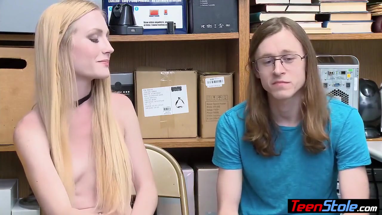 Blonde teen 18+ Thief Fucked By A Officer Next To Her Stepbro With Emma Starletto