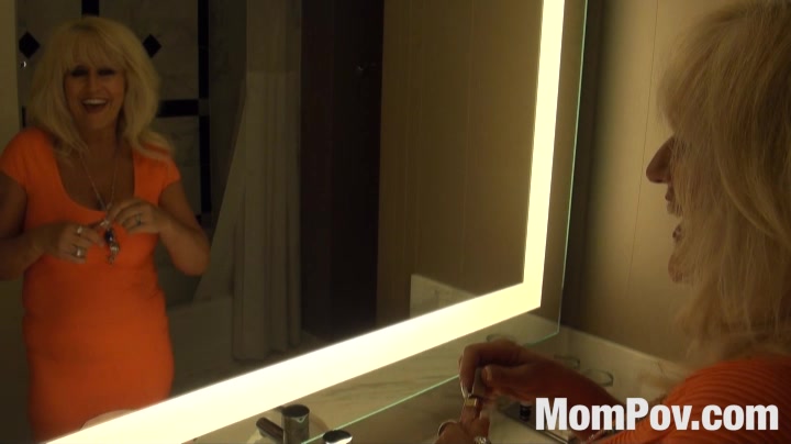 Mature busty wife tries her sexy clothes on