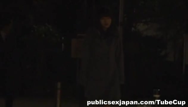 Momo Ogura pretty Asian chick enjoys public sex