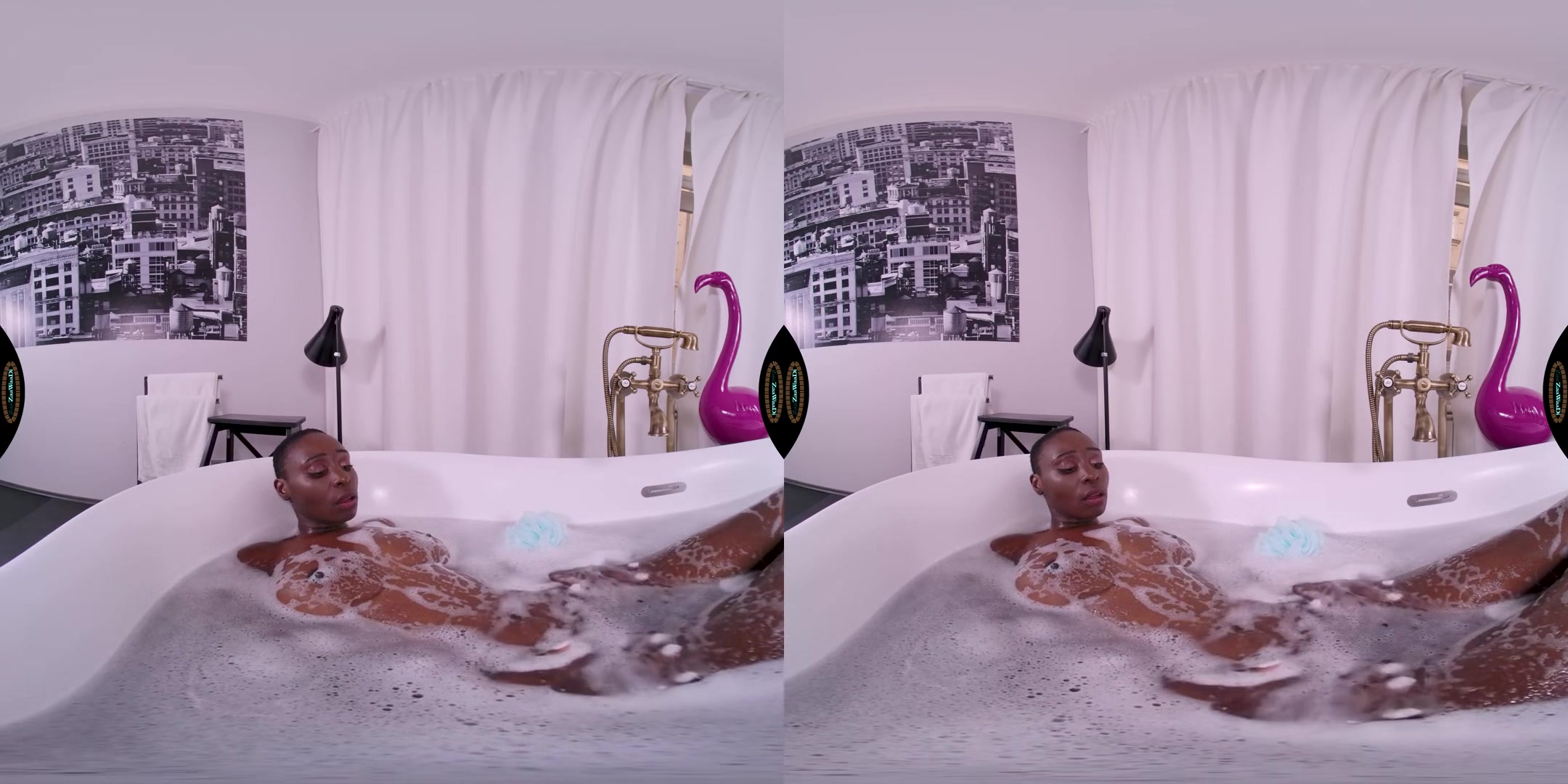 Taking A Hot Bath - Big Tits African Pornstar Zaawaadi Solo