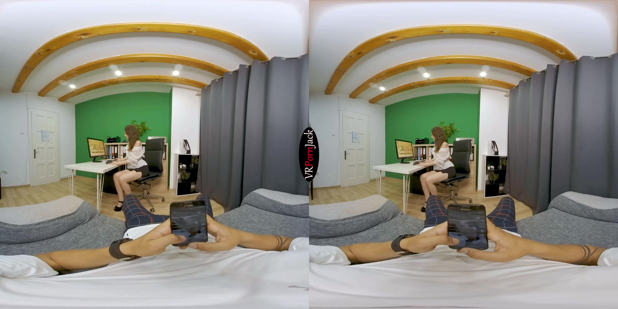 At the Office - Visit from my BF - VRpornjack