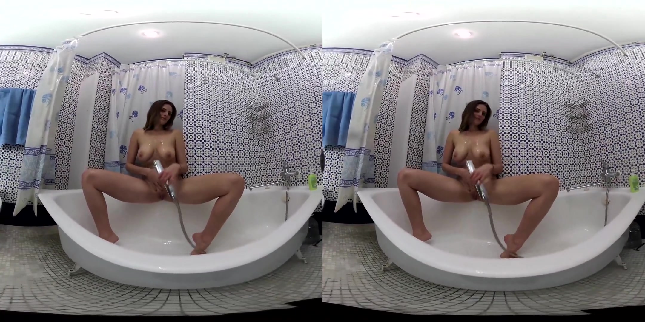 Hot Busty Babe Adriana - Best Plays with Shower - Shaved Big Tits Fingering