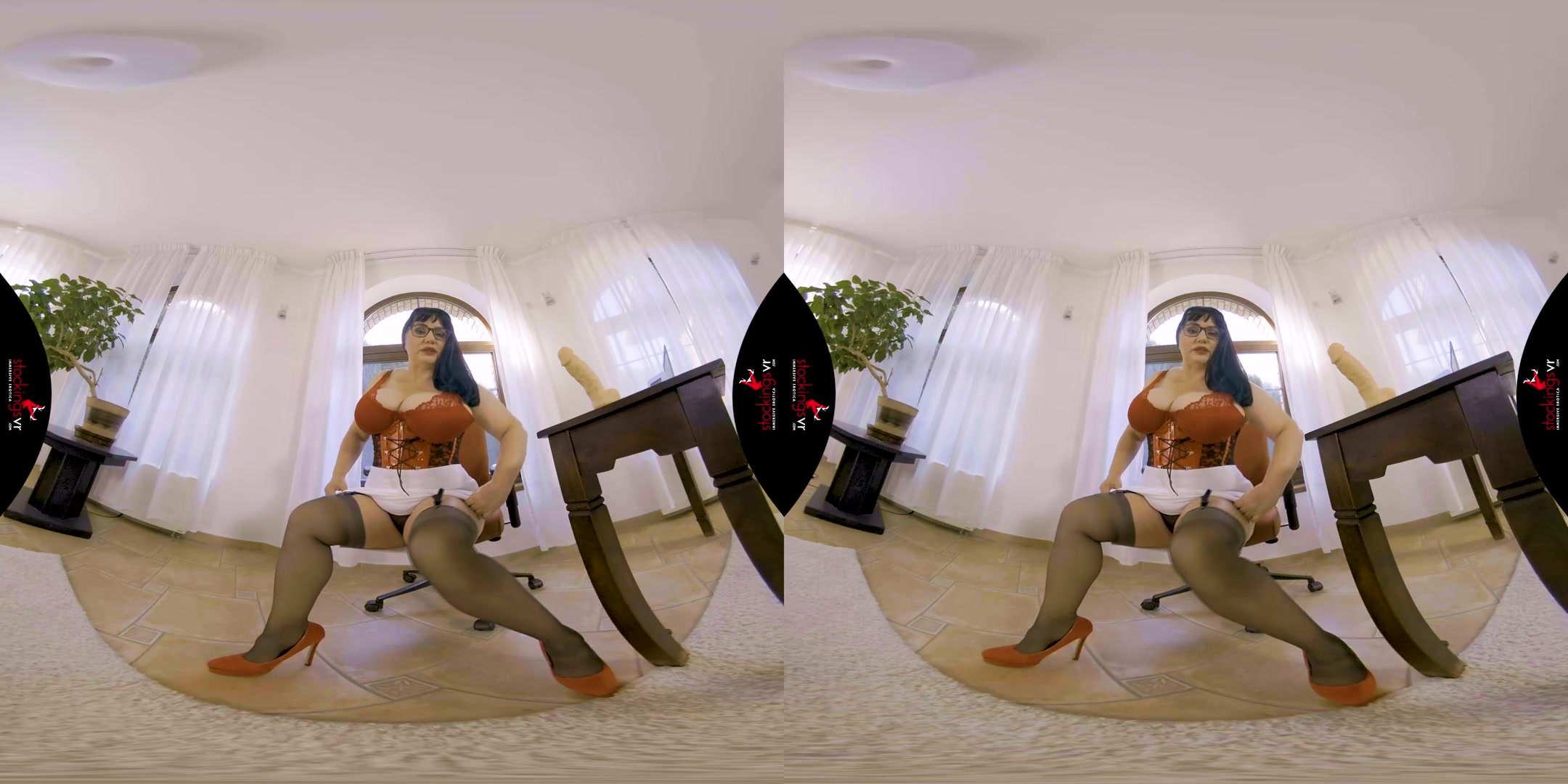 German BBW Domme Sarah Double HH - Stockings Huge Tits Lingerie