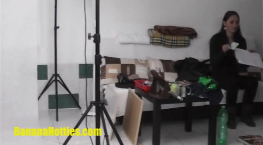Perfect czech chick gets massage at casting