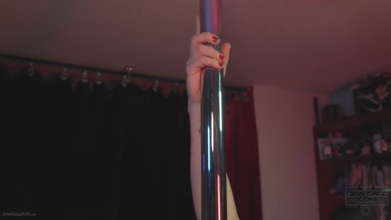 Fingers Her Pussy After Striptease Scene! With Sinn Sage