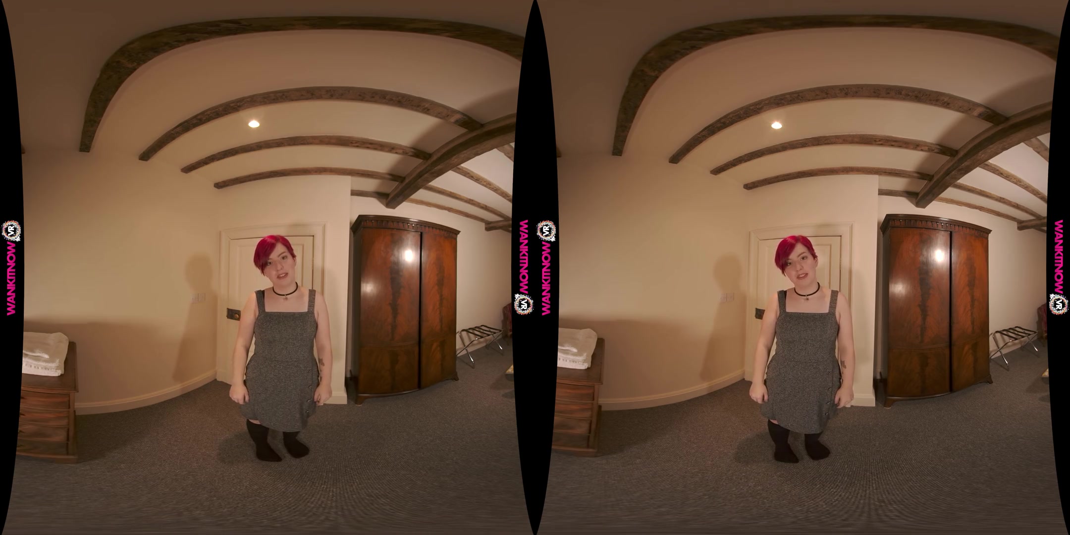 Play With Me - Redhead Amateur Solo VR Striptease
