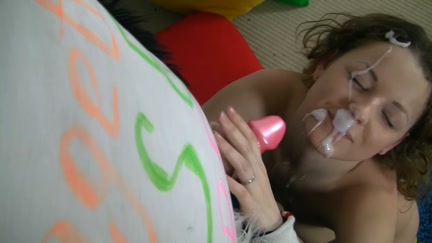 Angel in pirate suit copulates a sex tool