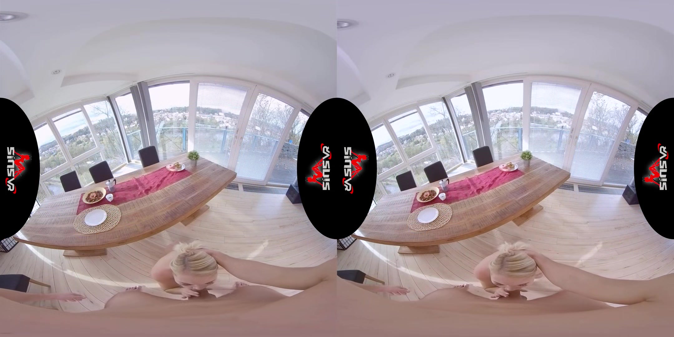 Breakfast - 3D version; Sexy Blonde Virtual Girlfriend Marylin Sugar in VR