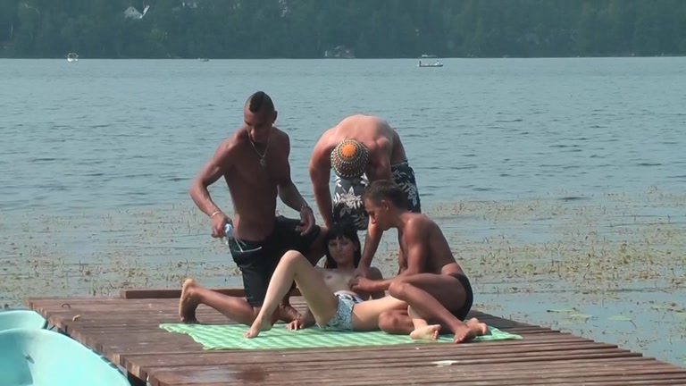 group sex on the dock in front of everyone