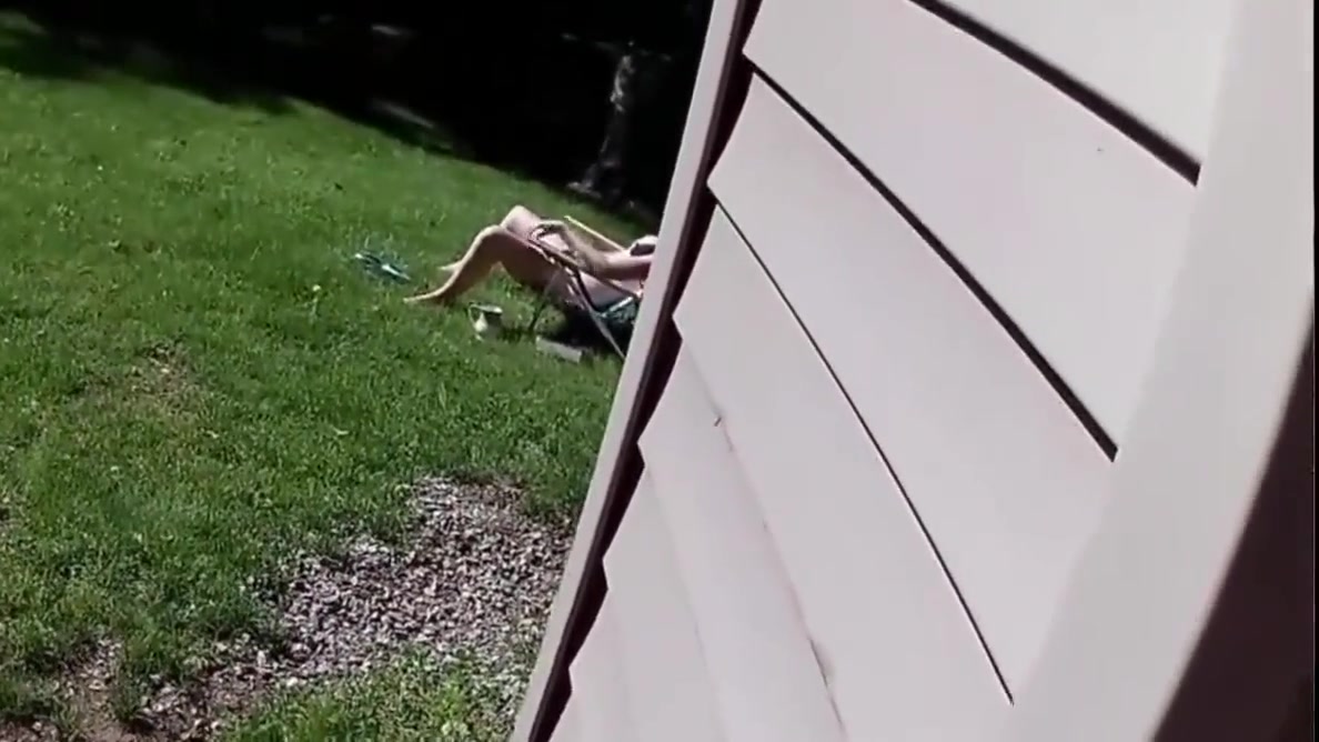 Caught Neighbor Touching Herself And She Lets Me Watch And Cum On Her