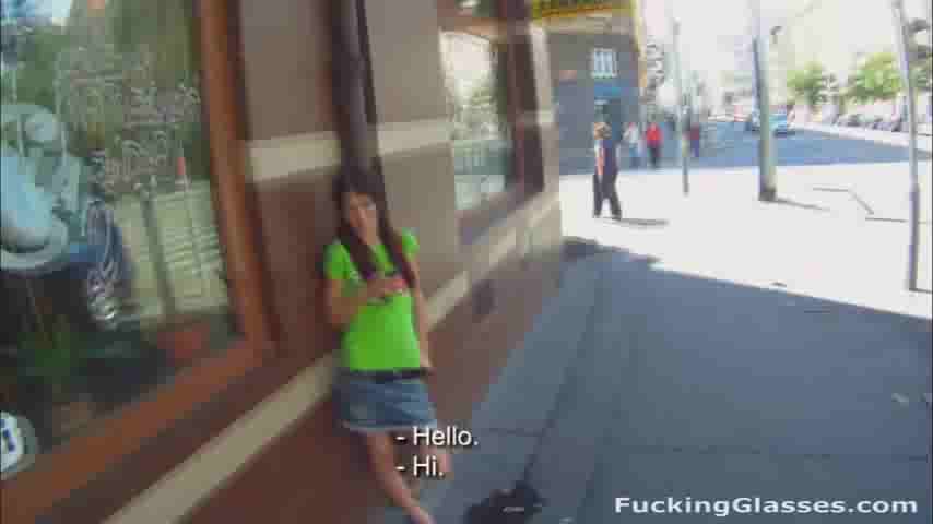 Pig-tailed brunette doesn't know I recorded our sex