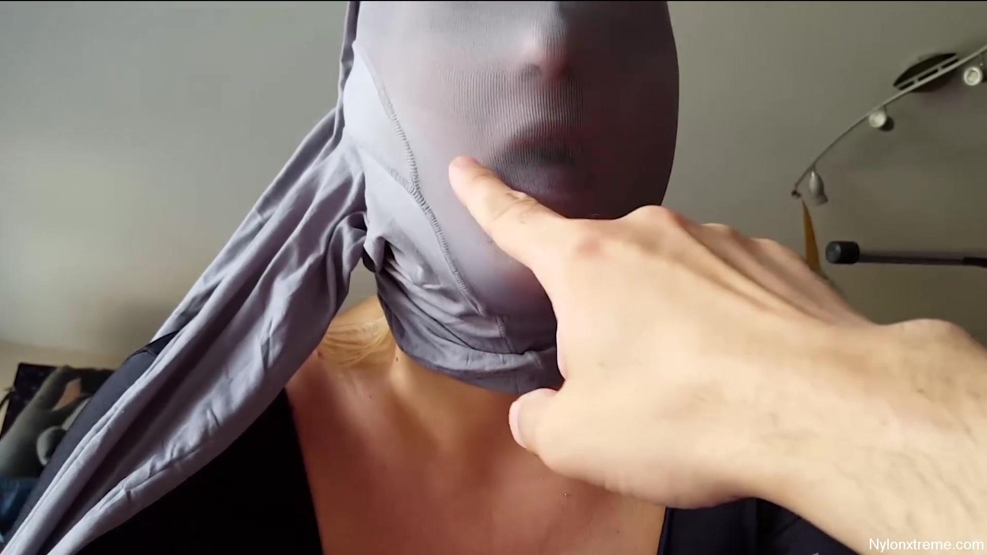79 Nylon Shinny Grey Pantyhose Encasement - Sex Movies Featuring Sexy Tights