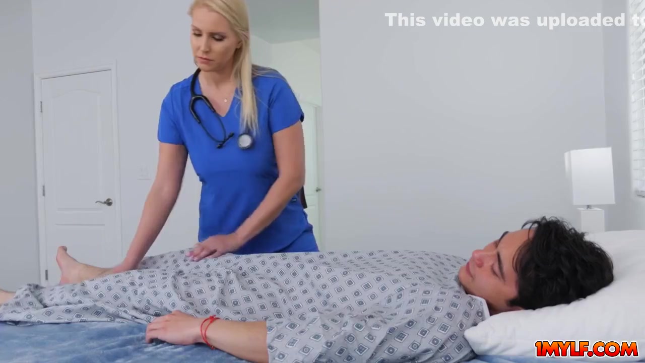 Busty Nurse Makes Patient Feel So Good With Vanessa Cage