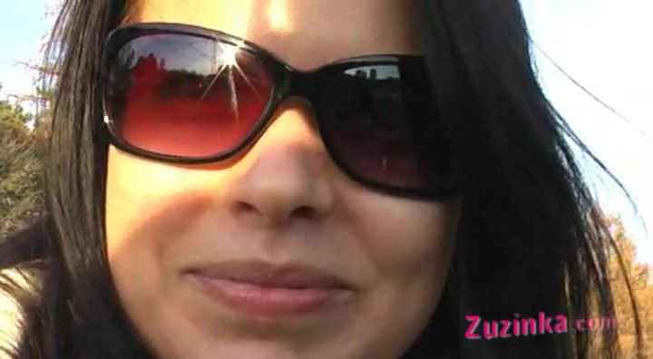 Sexy plays in the field with Zuzinka