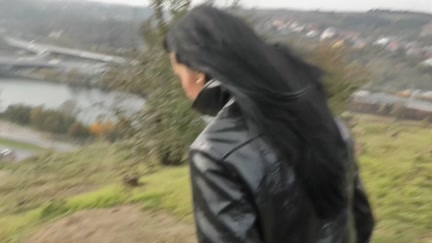 Hawt real hotty in outdoor fucking