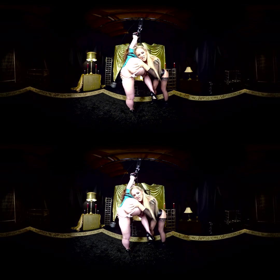 Bella Rossi Tied Up In Lezdom Dungeon