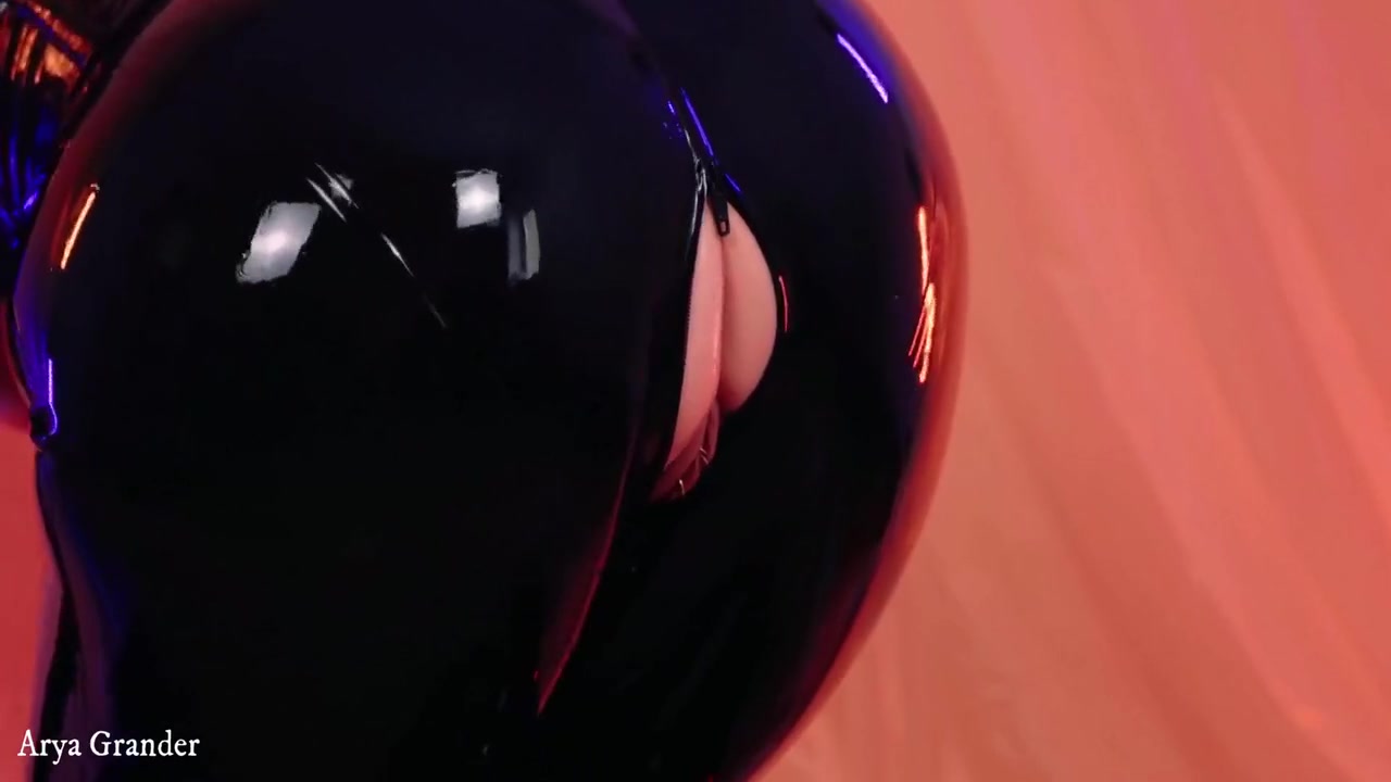 Latex Rubber Catsuit Compilation Video By Milf Fetish Model - Arya Grander
