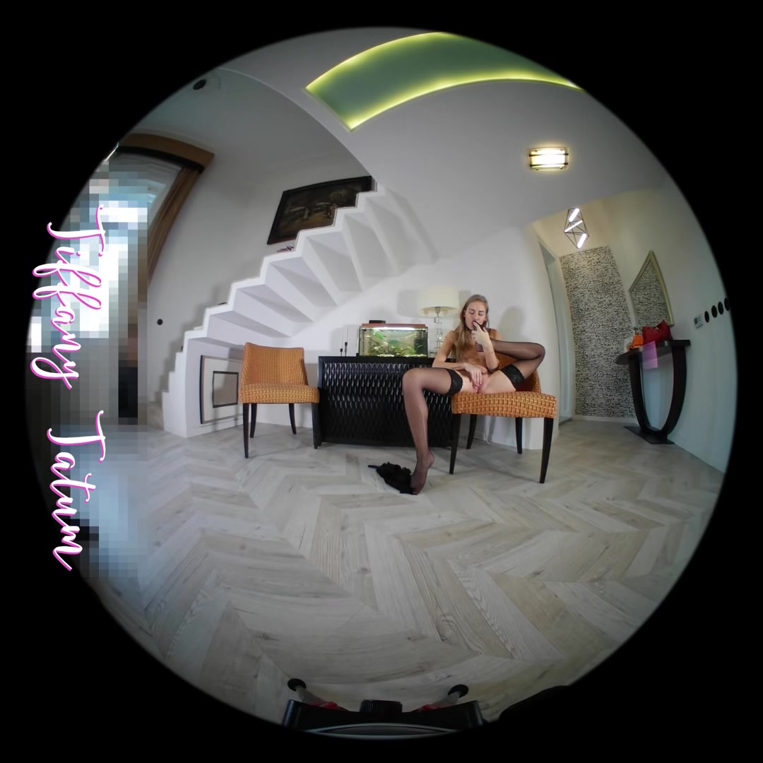 Ripping Stockings - Blonde In Lingerie Solo - Sexlikereal