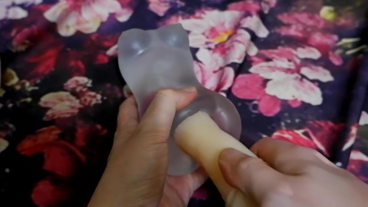 Asmr ? Playing With New Toys: Horse Dildo Inside Vagina Of Little Demon without Music