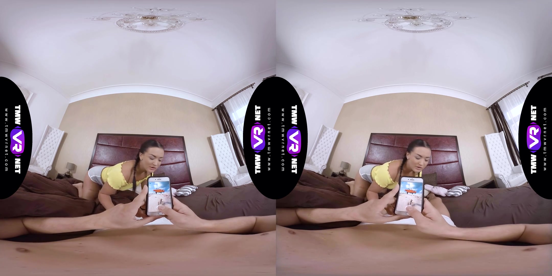 Dude Hugs Round Ass As Foreplay - Hot teen 18+ Virtual Girlfriend Rides you POV